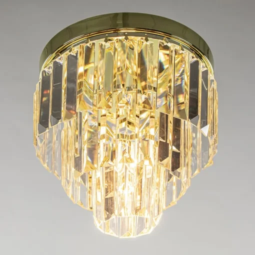 Straluma Klassieke plafondlamp goud met helder glas> Plafondlampen|Klassieke Verlichting