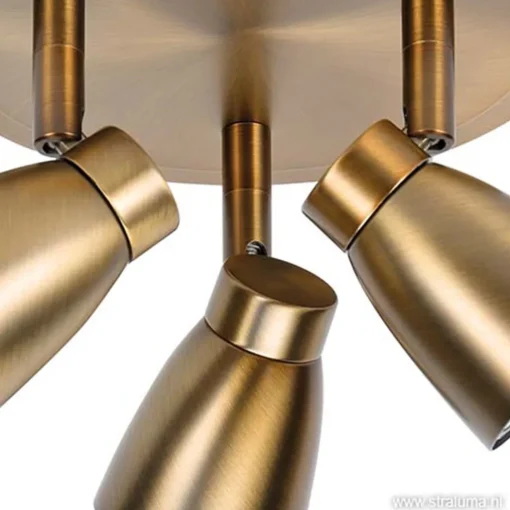 Straluma Klassieke spot Mirage brons 3 lichts> Opbouwspots|Woonkamerlampen