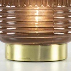 Straluma Klassieke tafellamp Lipa donker bruin op batterijen></noscript> Tafellampen|Light and Living