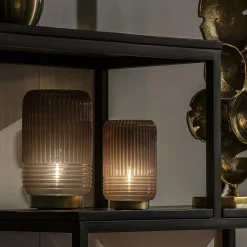 Straluma Klassieke tafellamp Lipa donker bruin op batterijen></noscript> Tafellampen|Light and Living