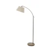 Straluma Klassieke vloerlamp brons met creme kap> Leeslampen|Woonkamerlampen