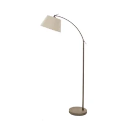 Straluma Klassieke vloerlamp brons met creme kap> Leeslampen|Woonkamerlampen