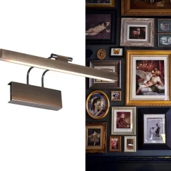 Straluma Klassieke wandlamp schilderij brons met LED></noscript> Wandlampen|Kantoorverlichting