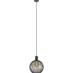 Straluma Kleine draad hanglamp mat zwart 30 cm> Eettafellampen|Draadlampen