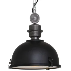 Straluma Kleine hanglamp Bikkel zwart industrieel> Keukenverlichting|Halverlichting