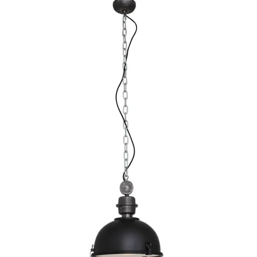 Straluma Kleine hanglamp Bikkel zwart industrieel> Keukenverlichting|Halverlichting