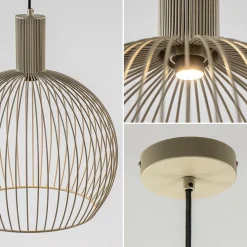 Straluma Kleine hanglamp draad mat zand></noscript> Hanglampen|Eettafellampen