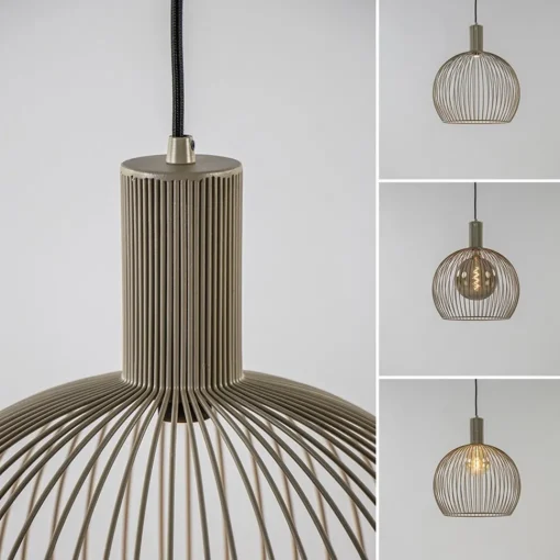 Straluma Kleine hanglamp draad mat zand> Hanglampen|Eettafellampen