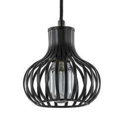 Straluma Kleine hanglamp onion mat zwart> Draadlampen|Pendel Lampen