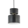 Straluma Kleine hanglamp zwart met goud accent> Nachtkastlampen|Woonkamerlampen