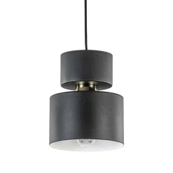 Straluma Kleine hanglamp zwart met goud accent> Nachtkastlampen|Woonkamerlampen