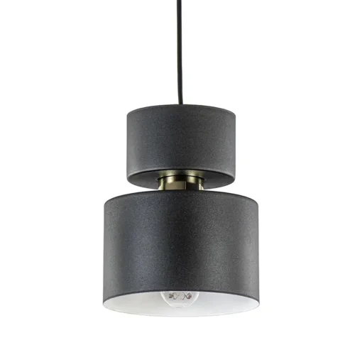 Straluma Kleine hanglamp zwart met goud accent> Nachtkastlampen|Woonkamerlampen