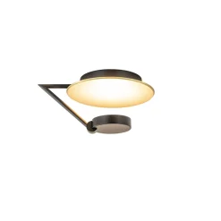 Straluma Kleine LED plafondlamp zwart met goud> Plafondlampen|LED Plafondlampen