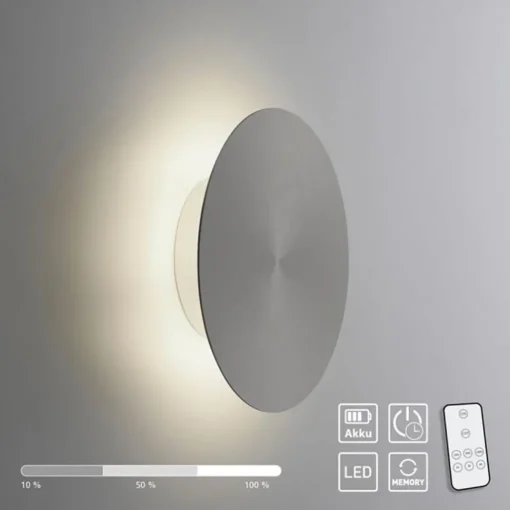Straluma Kleine LED wandlamp op accu grijs> Wandlampen|LED Wandlampen