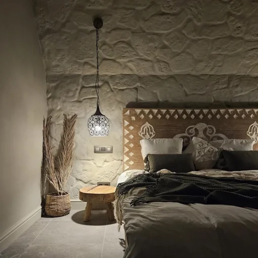 Straluma Kleine oosterse hanglamp Kadiri brons> Light and Living|Woonkamerlampen