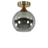 Straluma Kleine plafondlamp goud met smoke glas> Plafondlampen|Retro Verlichting