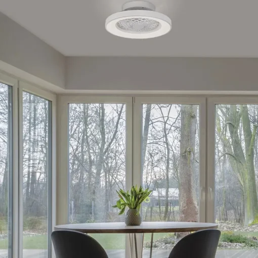 Straluma Kleine plafondventilator wit inclusief LED> Plafondlampen|Plafondventilatoren met lamp