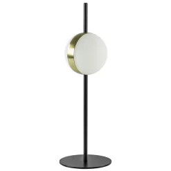 Straluma Kleine tafellamp bol zwart met goud> Tafellampen|LED Tafellampen