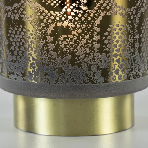 Straluma Kleine tafellamp Snake Light and Living grijs met goud> Tafellampen|Light and Living