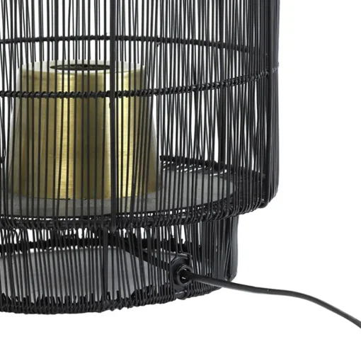 Straluma L&L tafellamp Gruaro zwart draad> Draadlampen|Light and Living