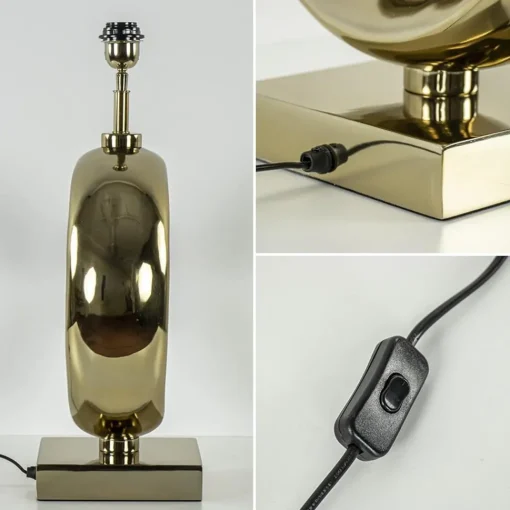 Straluma Lampvoet light gold glossy metaal> Tafellampen|Lampenvoeten