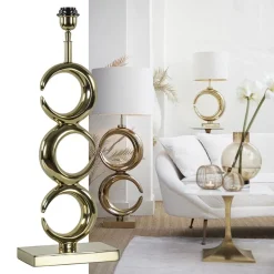 Straluma Lampvoet Maan light gold glossy metaal></noscript> Tafellampen|Lampenvoeten