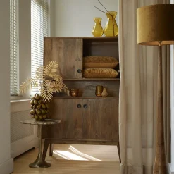 Straluma Lampvoet/vloerlamp Jovany wood oil brown></noscript> Vloerlampen|Lampenvoeten