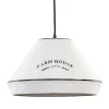 Straluma Landelijke hanglamp farm house wit met zwart Ø32 cm> Tienerkamerlampen|Slaapkamerlampen