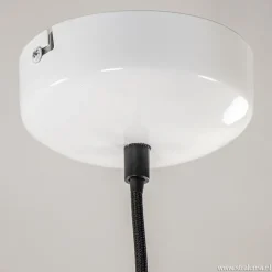 Straluma Landelijke hanglamp farm house wit met zwart Ø32 cm></noscript> Tienerkamerlampen|Slaapkamerlampen