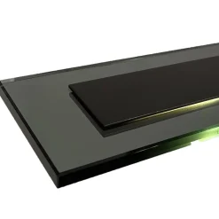 Straluma Langwerpige LED hanglamp zwart met smoke glas 170 cm></noscript> Hanglampen|Eettafellampen