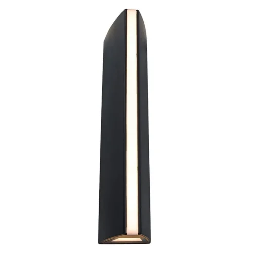 Straluma Langwerpige zwarte buitenlamp up+down en front> Buitenlampen|Wandlampen