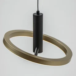 Straluma LED eettafelhanglamp 3-lichts balk zwart/goud dimbaar></noscript> Hanglampen|Eettafellampen