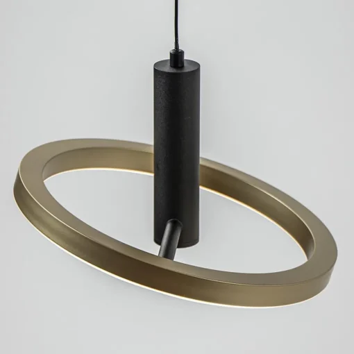 Straluma LED eettafelhanglamp 3-lichts balk zwart/goud dimbaar> Hanglampen|Eettafellampen