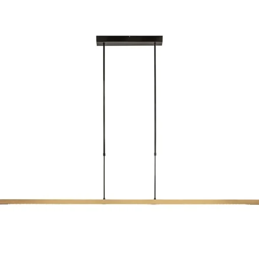 Straluma LED hanglamp aluminium mat zwart met mat goud dimbaar> Hanglampen|Eettafellampen