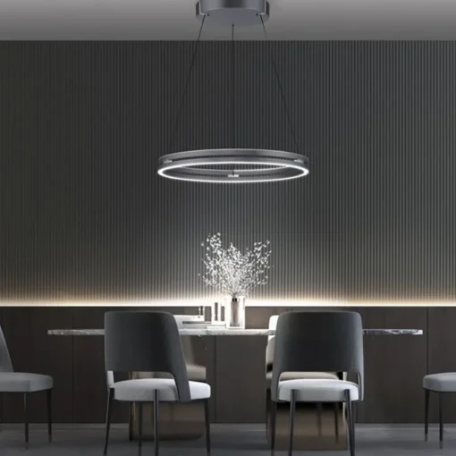 Straluma LED hanglamp grijs met E-Lift functie> Hanglampen|Eettafellampen