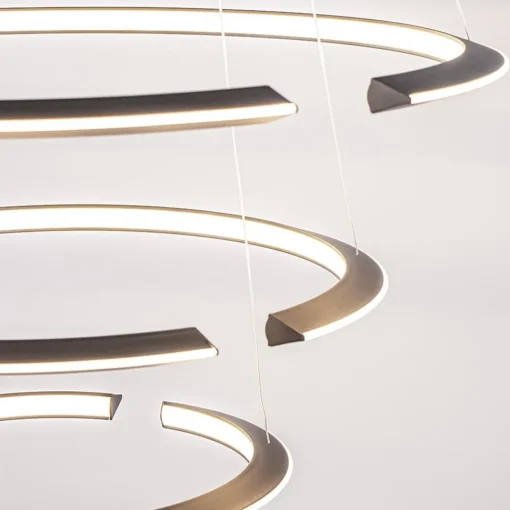 Straluma LED hanglamp ringen mat zwart> Hanglampen|Eettafellampen