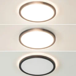 Straluma LED plafondlamp met 3 licht opties zwart rond></noscript> Plafondlampen|Wandlampen