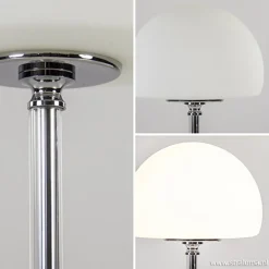 Straluma LED tafellamp chroom/opaal glas dimbaar></noscript> Tafellampen|Touch Lampen