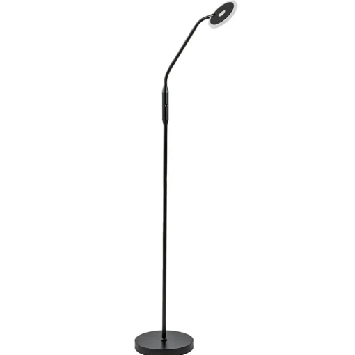 Straluma LED vloer/leeslamp mat zwart metaal verstelbaar> Vloerlampen|Leeslampen