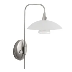 Straluma LED wandlamp staal met glas inclusief snoer> Wandlampen|LED Wandlampen