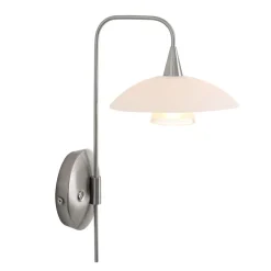 Straluma LED wandlamp staal met glas inclusief snoer> Wandlampen|LED Wandlampen