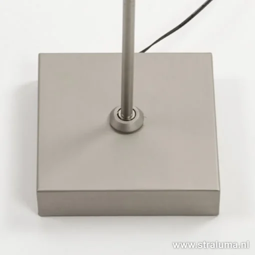 Straluma Leeslamp Block nikkel met pushdimmer> Vloerlampen|Leeslampen