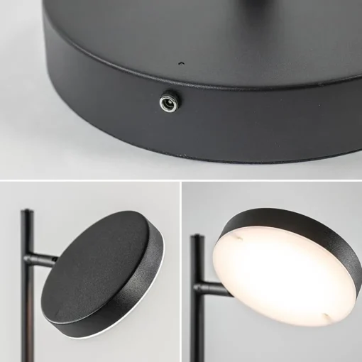 Straluma Leeslamp Round Move Portable zwart oplaadbaar> Vloerlampen|Leeslampen