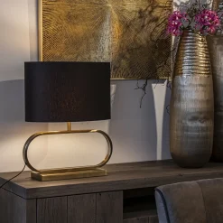 Straluma Licht and Living lampvoet Jamiro licht goud ovaal></noscript> Tafellampen|Lampenvoeten