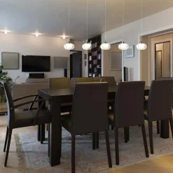 Straluma 5-Lichts hanglamp chroom met helder glas en dimbaar LED></noscript> Hanglampen|Eettafellampen