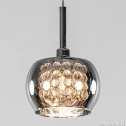 Straluma 3-Lichts hanglamp chroom met smokey glazen kappen></noscript> Pearl|Pendel Lampen