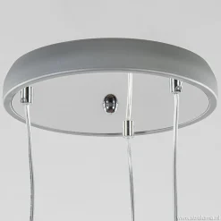 Straluma 3-Lichts hanglamp chroom met smokey glazen kappen></noscript> Pearl|Pendel Lampen