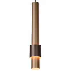 Straluma 3-Lichts hanglamp LED cilinders bruin rond> Hanglampen|Eettafellampen