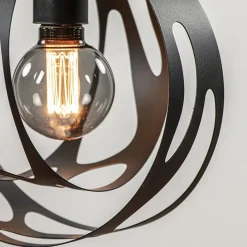 Straluma 3-Lichts hanglamp zwart met ronde kappen></noscript> Eettafellampen|Eetkamerverlichting