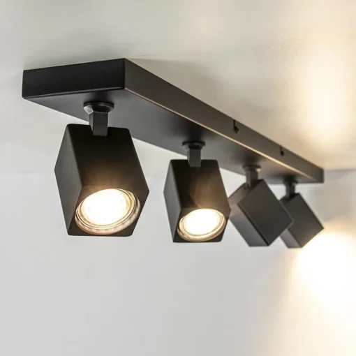 Straluma 4-Lichts langwerpige opbouwspot verstelbaar GU10> Opbouwspots|Woonkamerlampen